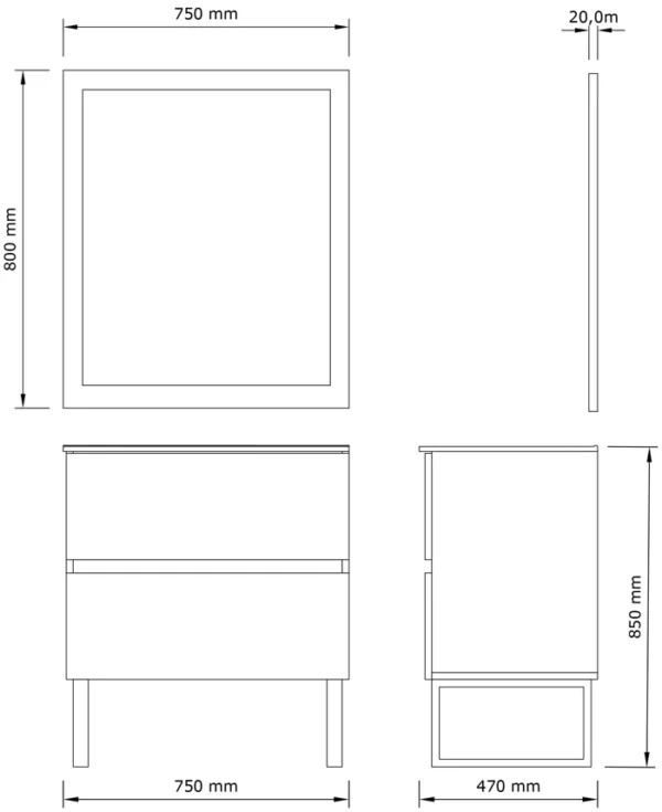 livorno 75 drvo donji deo sa umivaonikom